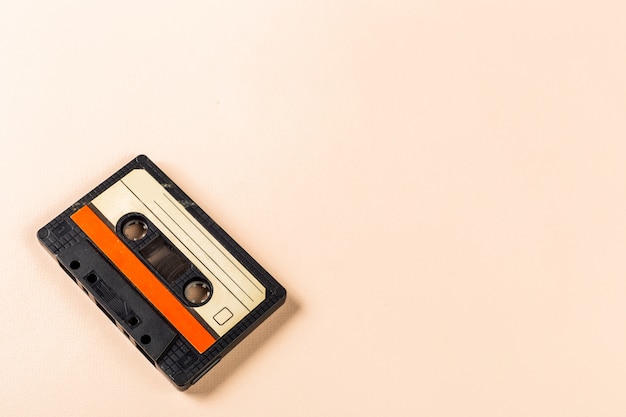 Vieja cinta de cassette de audio