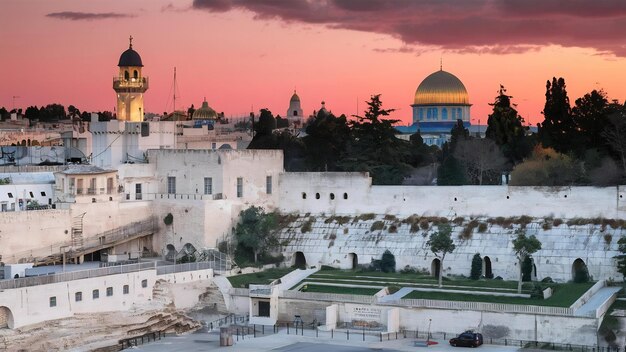 La vieja Jerusalén el muro de las lágrimas