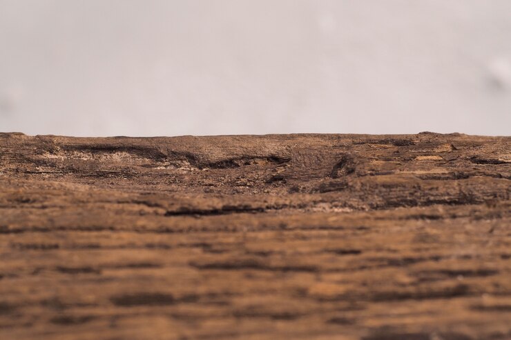 Vieja mesa de madera de fondo blanco