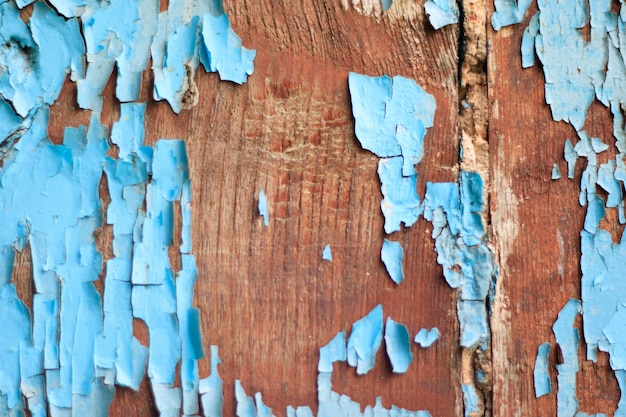 Foto vieja puerta de madera en color azul