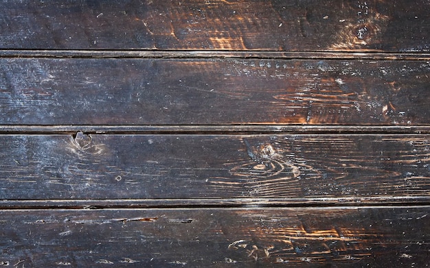 La vieja tabla de madera pintada de textura. De cerca
