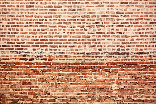 Vieja textura de fondo de pared de ladrillo rojo