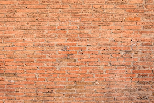 Vieja textura de fondo de pared de ladrillo rojo