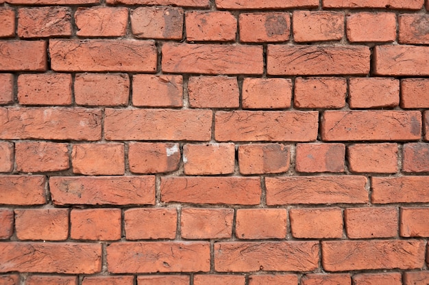 Foto vieja textura de fondo de pared de ladrillo rojo