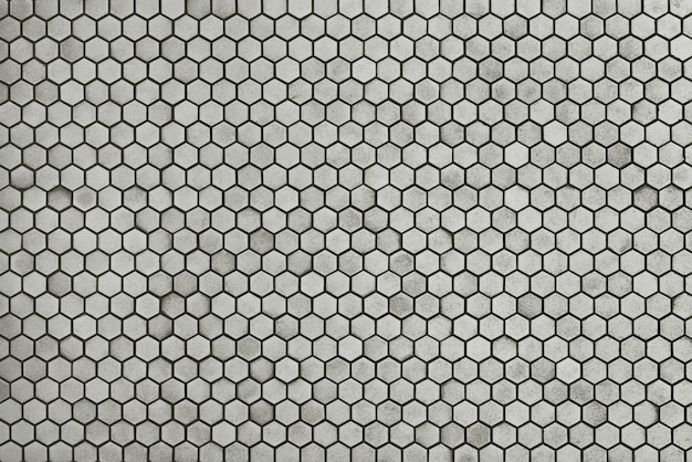 Vieja textura de fondo de pared de mosaico gris