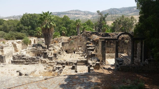 Viejas ruinas en Hamat Gader