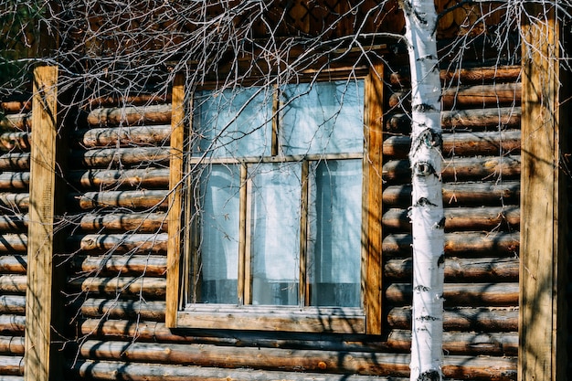 Viejas ventanas de madera