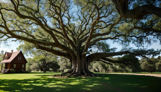 Viejo árbol grande