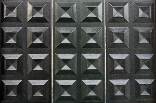 Foto viejo azulejo negro texturizado
