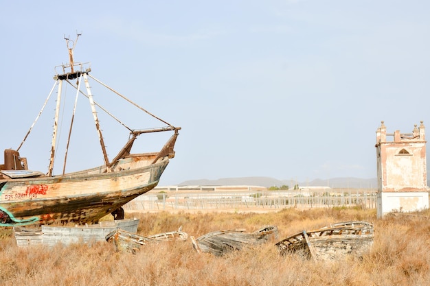 El viejo barco abandonado