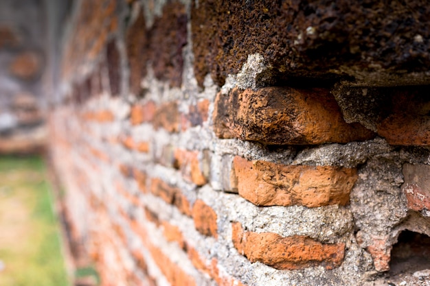 Viejo estilo de fondo de pared de ladrillo Exterior vintage textura grung