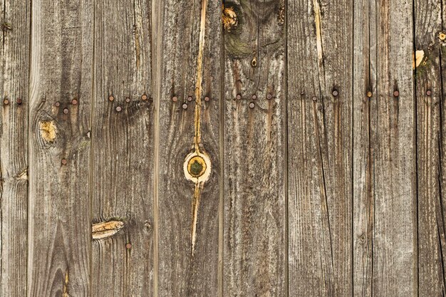 viejo fondo de madera con clavos oxidados