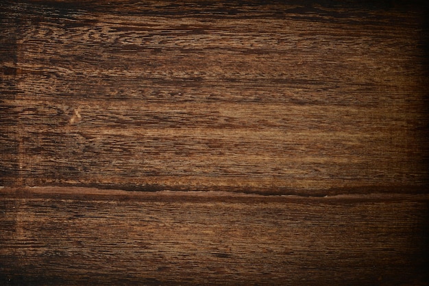Viejo fondo de madera marrón Superficie de madera con textura oscura Vista superior del escritorio de madera vintage