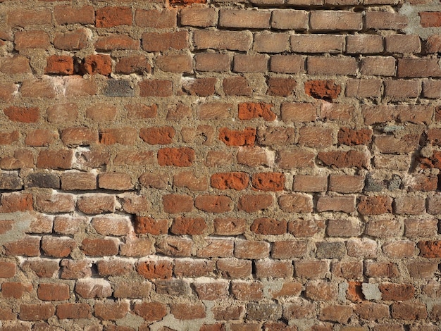 Viejo fondo de pared de ladrillo rojo