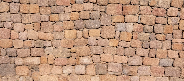 Viejo fondo de la pared de piedra