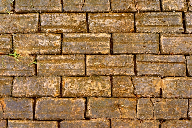 Viejo fondo de textura de pared de ladrillo naranja