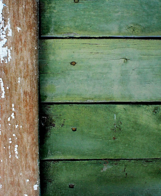 Viejo fondo verde de madera