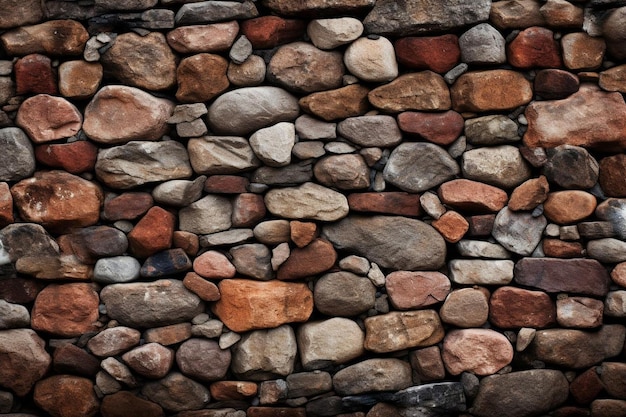 Viejo muro de piedra hecho de piedras crudas fondo y idea de salvapantallas