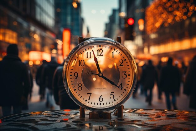 Foto viejo reloj en la calle