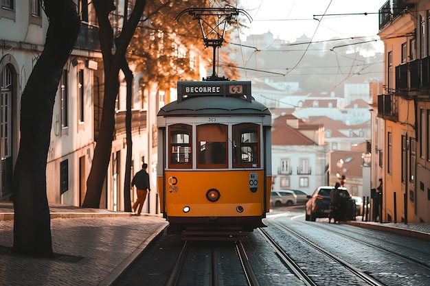 Foto el viejo tranvía de lisboa