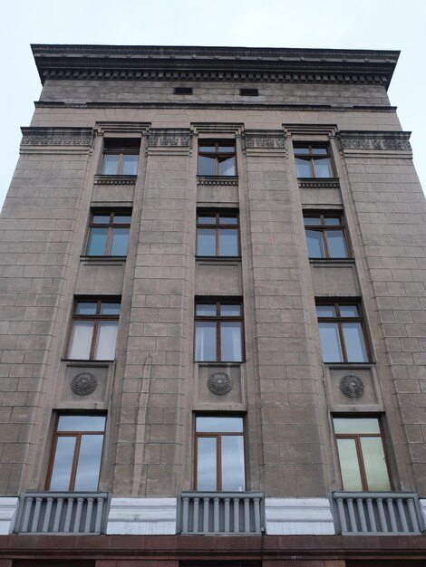 viejos edificios y arquitectura soviéticos