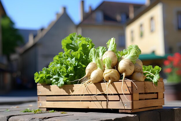 viele Arten von frischen und unterschiedlichen Salaten