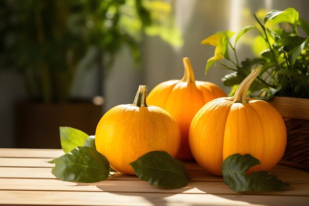 viele kürbisse an den füßen eines dorfhauses wohnen cottagecore das konzept der herbst dankbarkeit