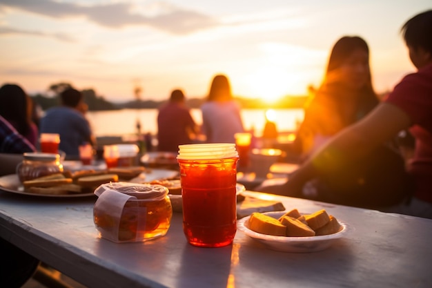 Viele muslimische Menschen essen