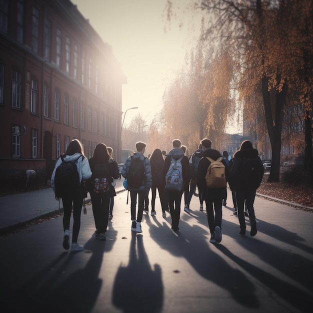 Viele Oberstufenschüler verlassen die Schule nach dem Unterricht