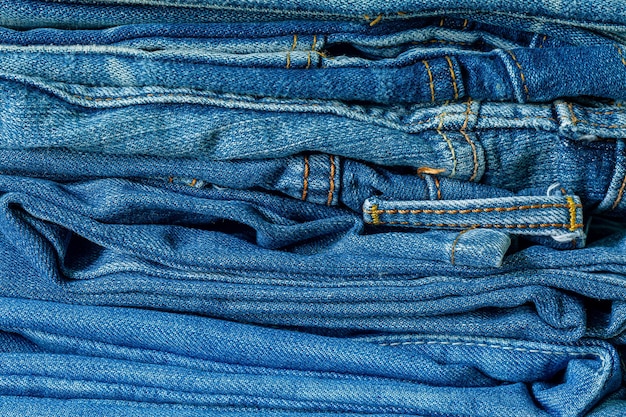 Viele verschiedene Blue Jeans Blue Jeans