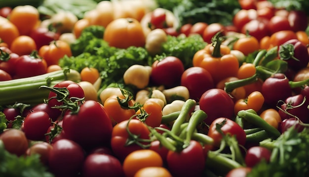 Vielfalt des frischen Gemüses auf dem Markt Konzept der gesunden Ernährung