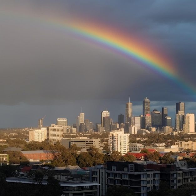 Vielfalt und Schönheit der städtischen Skyline