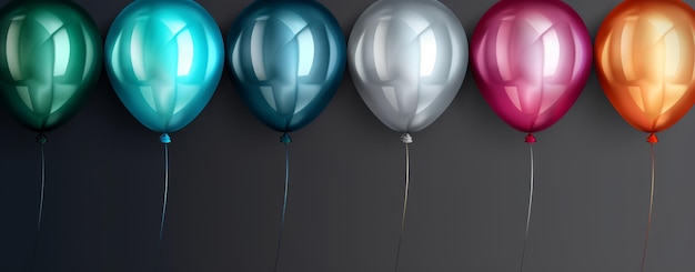 Vielfarbige Ballons Hintergrund