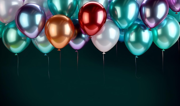 Vielfarbige Ballons Hintergrund