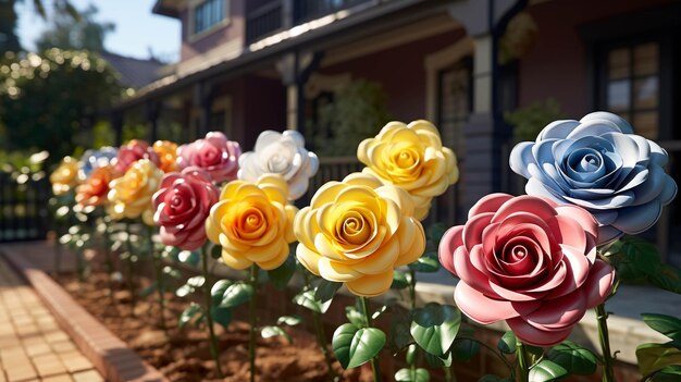 Vielfarbige Blumen hochauflösende fotografische kreative Bilder