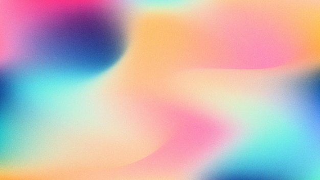 Vielfarbiger weich gradierender Regenbogen in abstrakter, körniger Textur