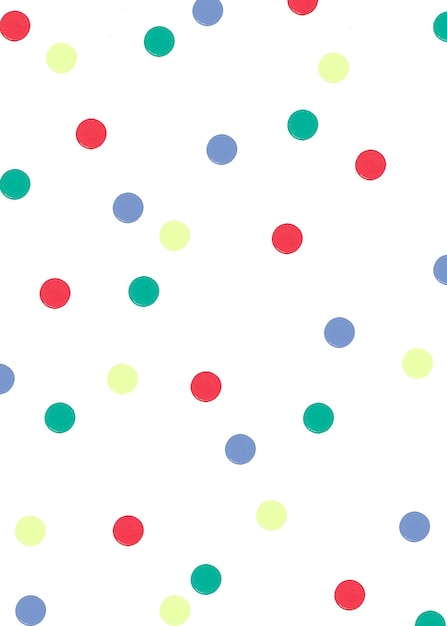 Vielfarbiges png-Schönes Polka-Punkt-Muster