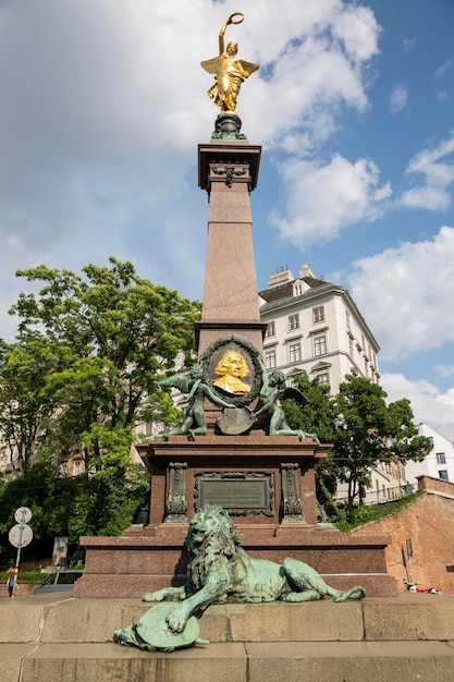 Viena Austria 16 de junio de 2023 Monumento a Johann Andreas von Liebenberg Alcalde de Viena