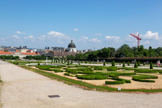 Viena Austria Junio 15 2023 Vista de los Jardines Belvedere en Viena