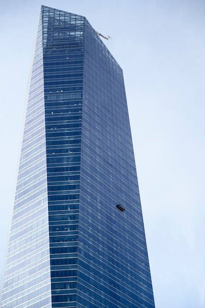 Vier moderne Wolkenkratzer (Cuatro Torres) Madrid, Spanienvier moderne Wolkenkratzer (Cuatro Torres) Madrid, Spanien