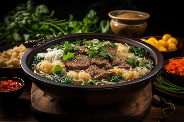 Vietnamese Pho Uma delícia culinária Melhor fotografia de macarrão pho