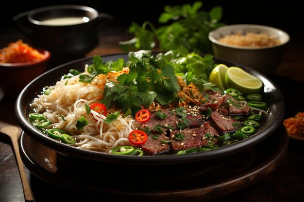 Vietnamese Pho Uma sensação de sabor Melhor fotografia de macarrão pho