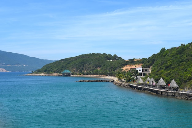 Vietnamesische Landschaft auf einer tropischen Insel