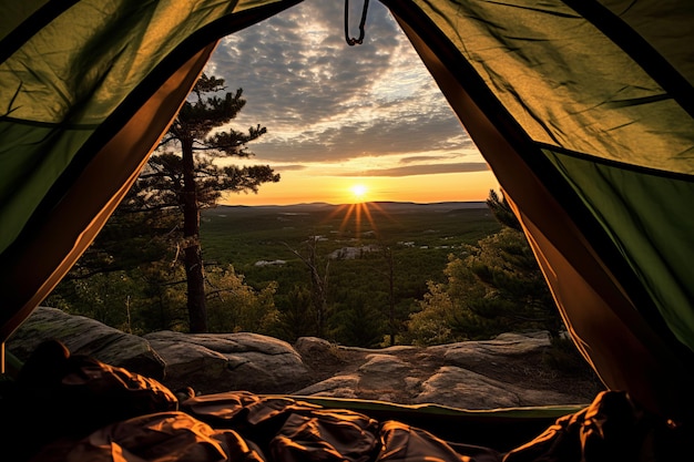 Views Wilderness Acampamento foto de acampamento de tenda