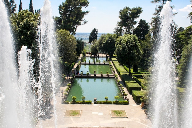 Villa d'Este in Tivoli, Italien