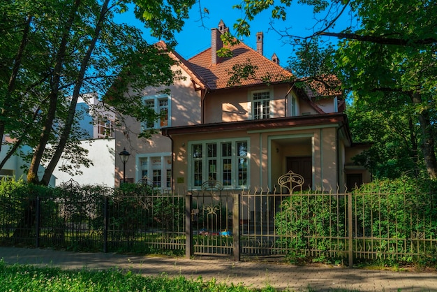 Villa Shtinski no bairro histórico de Amalienau Kaliningrado Rússia