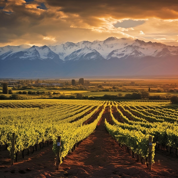 Viñedo vibrante en Mendoza Argentina Aventura y indulgencia