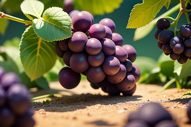 Foto vinha videiras vinho vinho frutas papel de parede fundo belo cenário ambiente