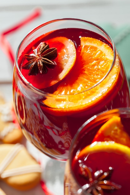 Foto vinho quente de natal