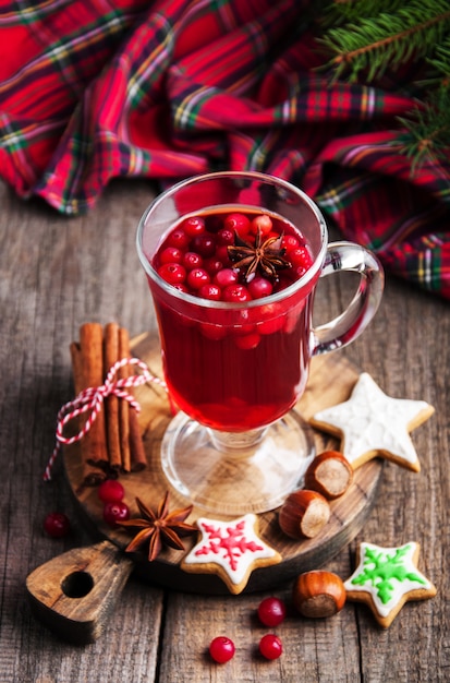 Vinho quente quente de Natal